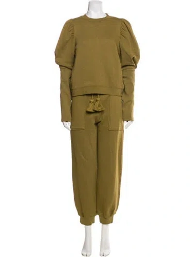 Pre-owned Ulla Johnson Pant Set W/ Tags In Green
