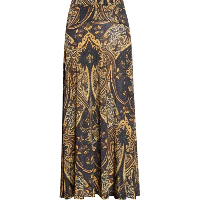 Ulla Johnson Paola Jersey Midi Skirt In Brown