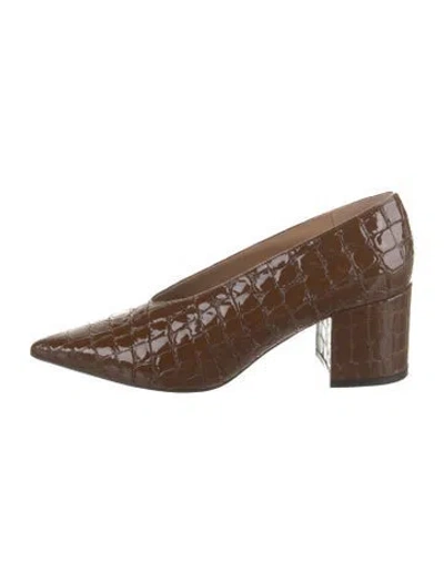Pre-owned Ulla Johnson Patent Leather Pumps In Brown