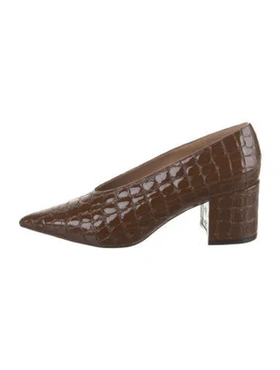 Pre-owned Ulla Johnson Patent Leather Pumps In Brown