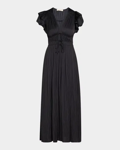 Ulla Johnson Patrice Flutter-sleeve Midi Dress