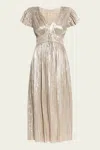 Ulla Johnson Patrice Flutter Sleeve Midi Dress In Opal