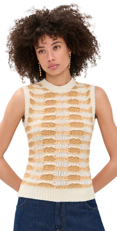 Ulla Johnson Patrizia Knit Top Beach In Sand
