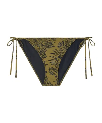 Ulla Johnson Patterned Bikini Bottoms In Green