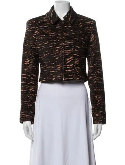 Pre-owned Ulla Johnson Patterned Jacket In Brown