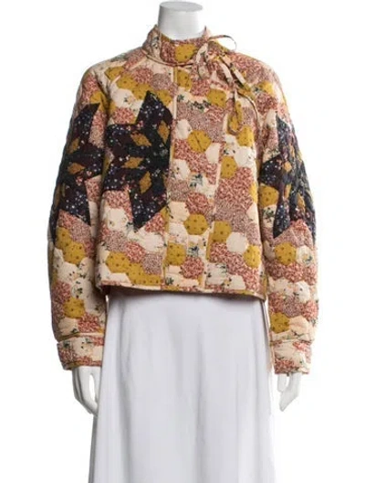 Pre-owned Ulla Johnson Patterned Jacket In Neutrals