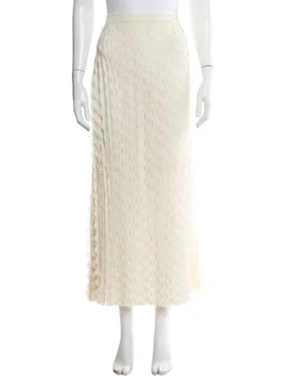 Pre-owned Ulla Johnson Patterned Long Skirt In Neutral