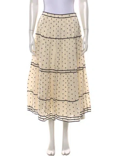Pre-owned Ulla Johnson Patterned Long Skirt In Neutrals
