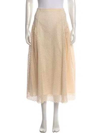 Pre-owned Ulla Johnson Patterned Long Skirt W/ Tags In Neutrals