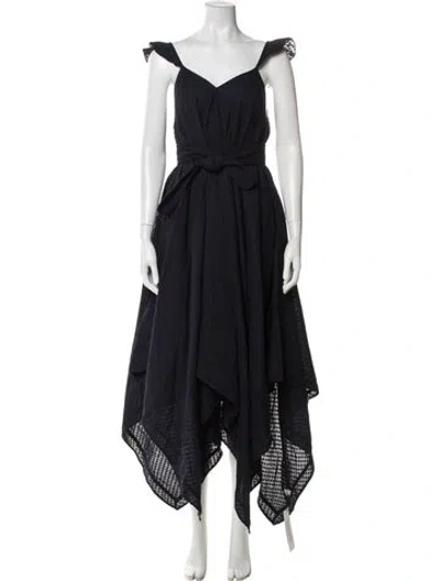 Pre-owned Ulla Johnson Patterned Midi Length Dress In Blue