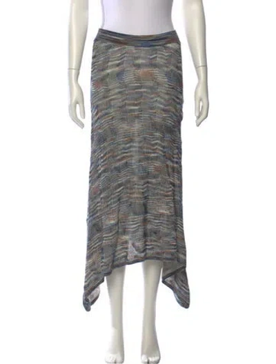 Pre-owned Ulla Johnson Patterned Midi Length Skirt In Multi