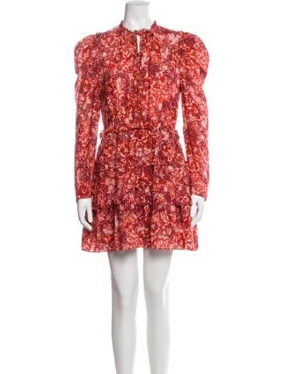 Pre-owned Ulla Johnson Patterned Mini Dress In Multi