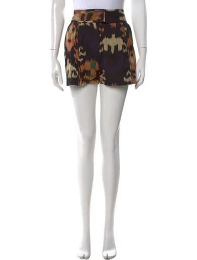 Pre-owned Ulla Johnson Patterned Mini Shorts In Neutral