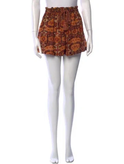 Pre-owned Ulla Johnson Patterned Mini Shorts In Pink