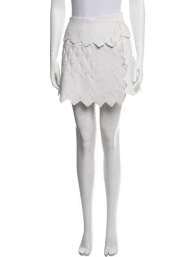 Pre-owned Ulla Johnson Patterned Mini Skirt In Neutrals