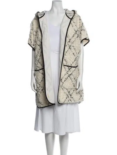 Pre-owned Ulla Johnson Patterned Poncho In Neutrals
