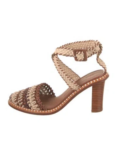 Pre-owned Ulla Johnson Patterned Pumps W/ Tags In Brown