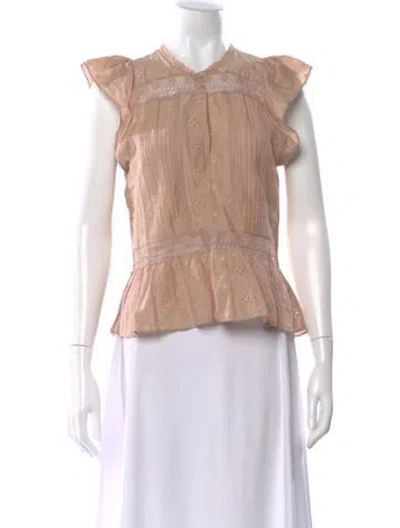 Pre-owned Ulla Johnson Patterned Sleeveless Blouse In Neutral