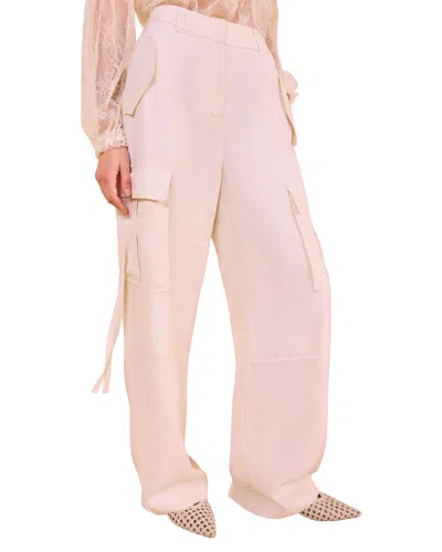 Ulla Johnson Pax Mid Rise Pant In Burgundy