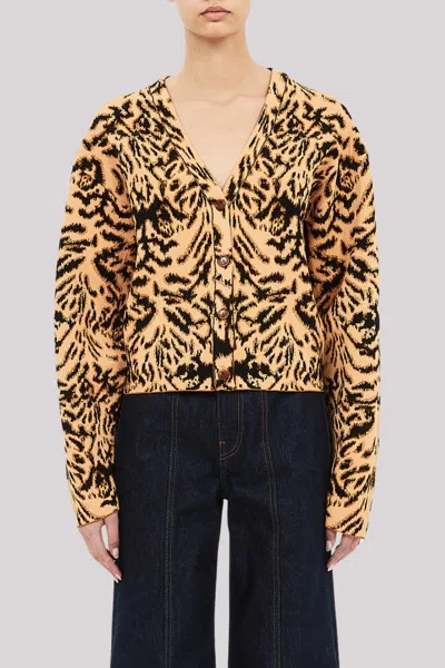 Ulla Johnson Payton Knit Cardigan In Bengal In Multi