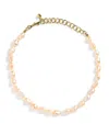 Ulla Johnson Pearl Choker Necklace In Gold