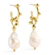 Ulla Johnson Pearl Lilith Hoop Earrings In Gold