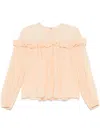 Shop Ulla Johnson Peggy Blouse In Orange