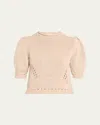 Ulla Johnson Pia Top In Cowrie In White