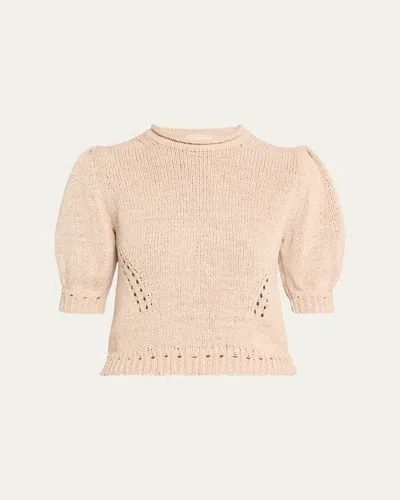 Ulla Johnson Pia Knit Top In Neutral