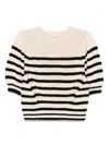 Ulla Johnson Pia Top Sailor Stripe In Neutrals