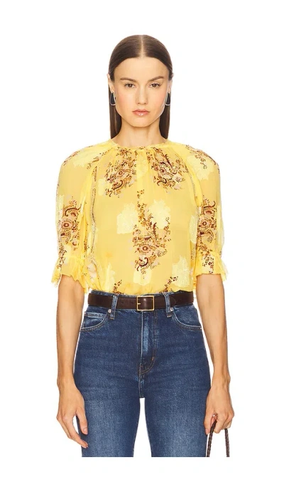 Ulla Johnson Pippa Short Sleeve Blouse