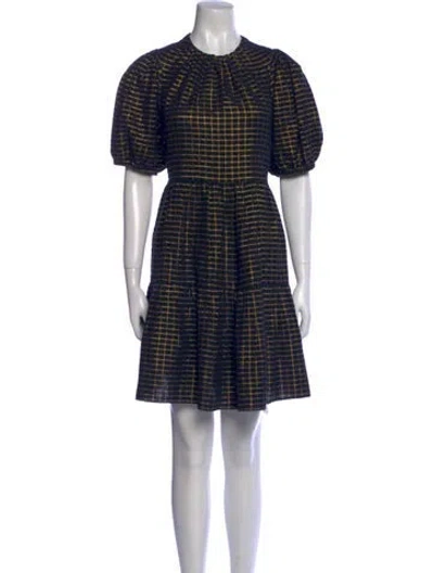Pre-owned Ulla Johnson Plaid Print Mini Dress