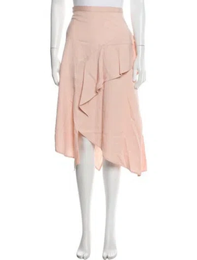 Pre-owned Ulla Johnson Pleated Accents Knee-length Skirt In Pink