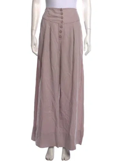 Pre-owned Ulla Johnson Pleated Accents Long Skirt In Pink