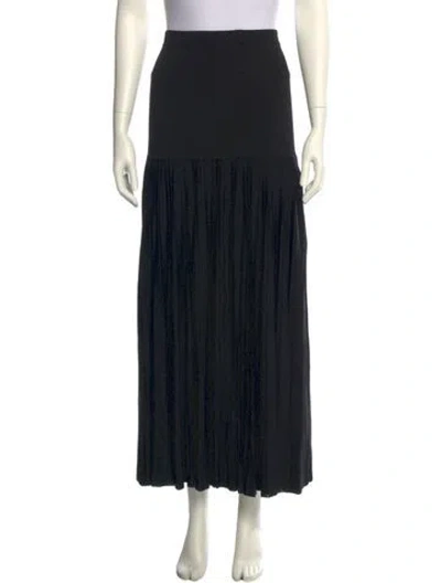 Pre-owned Ulla Johnson Pleated Accents Midi Length Skirt W/ Tags In Black