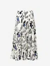 Ulla Johnson Pleated Midi Skirt In White