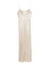 Ulla Johnson Pleated Spaghetti-strap Dress In Neutral