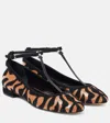 Ulla Johnson Polline Animal Print Leather Ballet Flats In Multicoloured