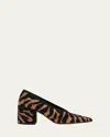 Ulla Johnson Polline Mixed Leather Block-heel Pumps In Assorted