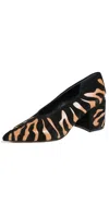 Ulla Johnson Polline Mixed Leather Block-heel Pumps In Ocelot