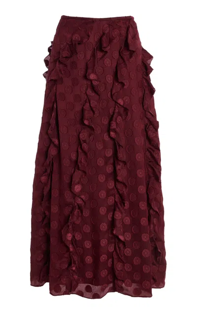 Ulla Johnson Poppy Skirt In Burgundy
