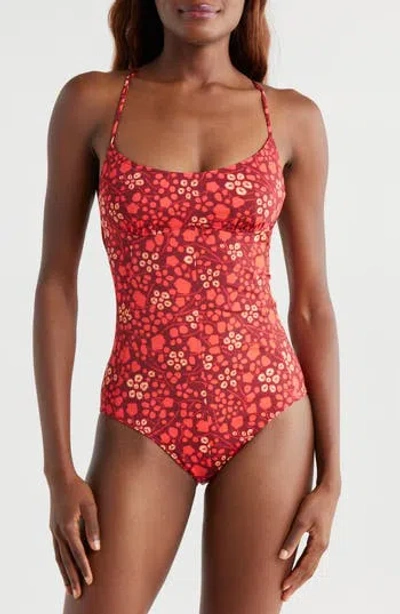 Ulla Johnson Positano One-piece Swimsuit In Orange