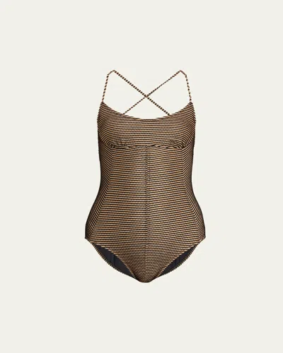 Ulla Johnson Positano Scalloped One-piece Swimsuit