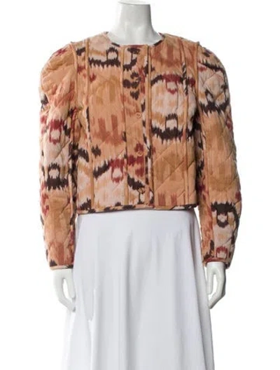 Pre-owned Ulla Johnson Printed Bomber Jacket In Multi