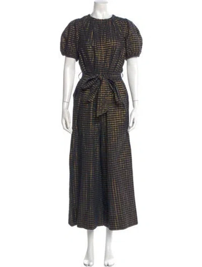 Pre-owned Ulla Johnson Printed Crew Neck Jumpsuit