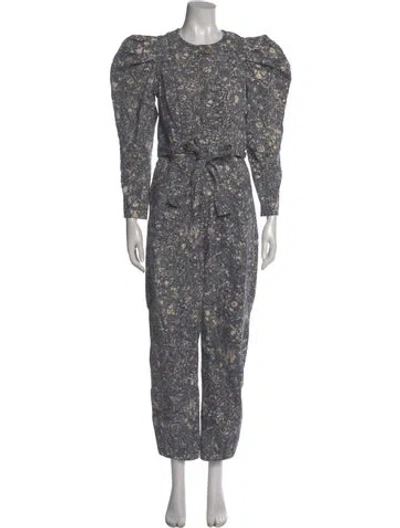 Pre-owned Ulla Johnson Printed Crew Neck Jumpsuit