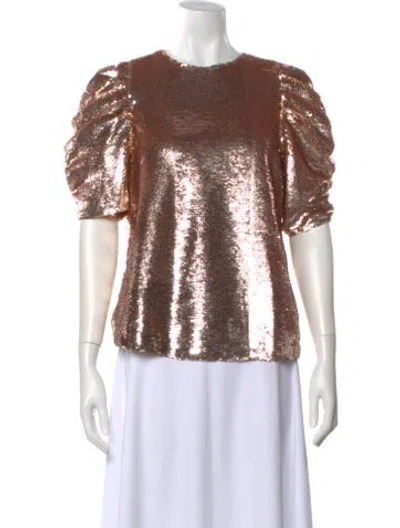 Pre-owned Ulla Johnson Printed Crew Neck Top