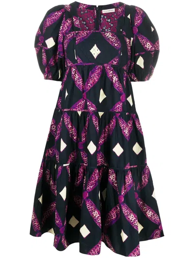 Ulla Johnson Printed Day Dress In Multi