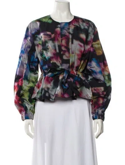 Pre-owned Ulla Johnson Printed Evening Jacket In Multi