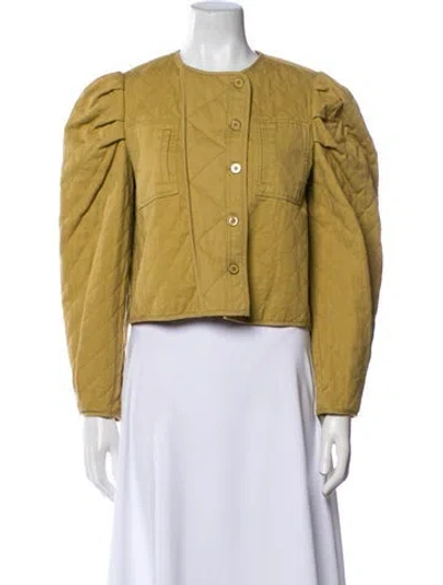 Pre-owned Ulla Johnson Printed Jacket In Neutral